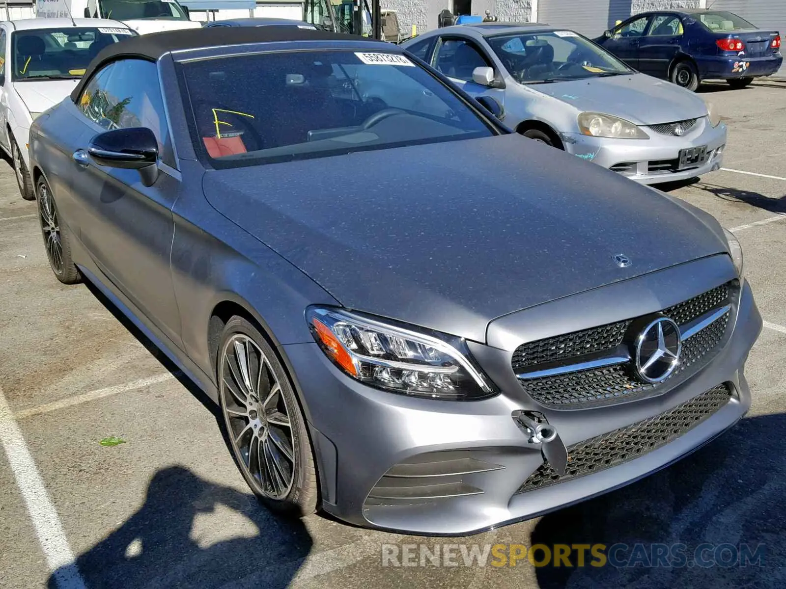 1 fotografías del automóvil dañado WDDWK8DB1KF807907 MERCEDES-BENZ C CLASS 2019