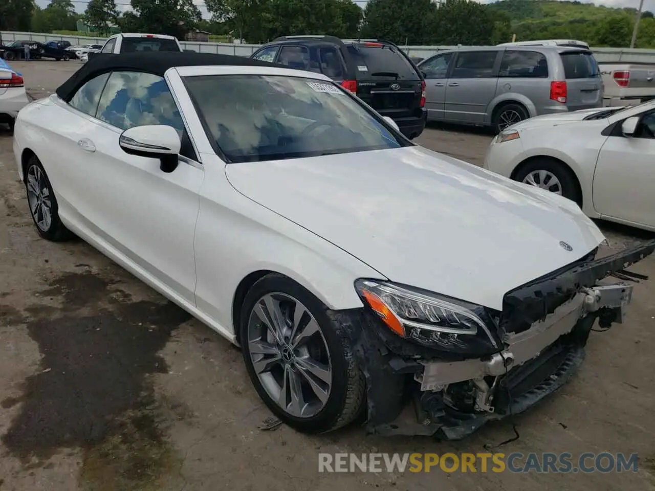 1 fotografías del automóvil dañado WDDWK8DB8KF835980 MERCEDES-BENZ C-CLASS 2019