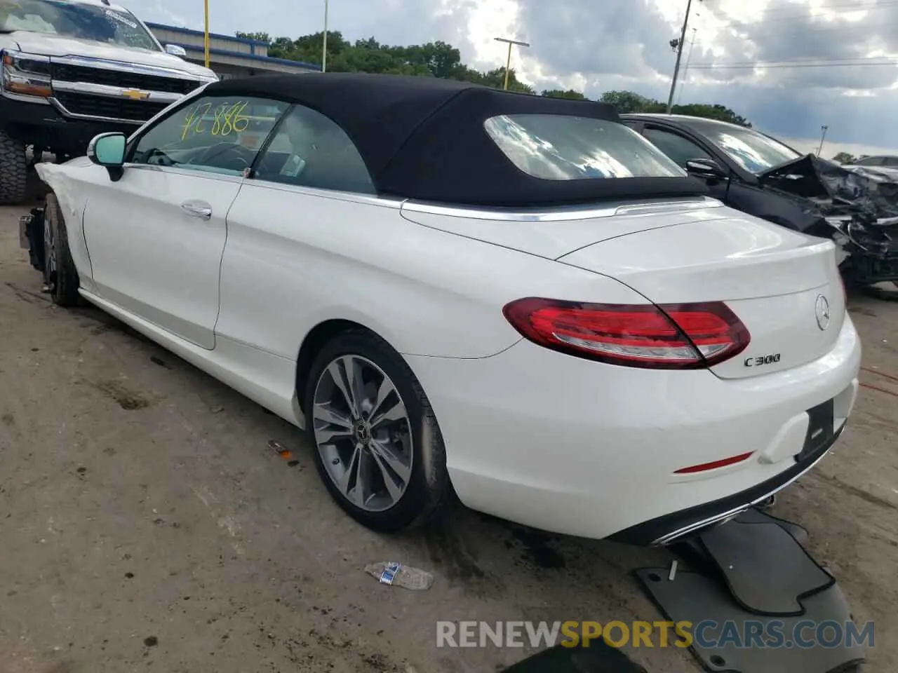 3 fotografías del automóvil dañado WDDWK8DB8KF835980 MERCEDES-BENZ C-CLASS 2019