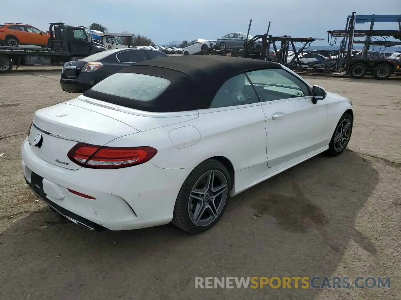 3 fotografías del automóvil dañado WDDWK8EB0KF844381 MERCEDES-BENZ C-CLASS 2019