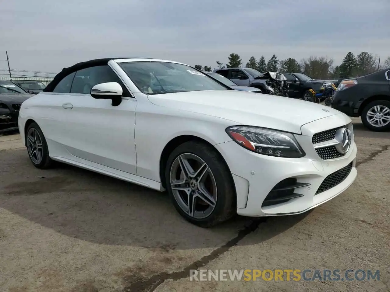 4 fotografías del automóvil dañado WDDWK8EB0KF844381 MERCEDES-BENZ C-CLASS 2019