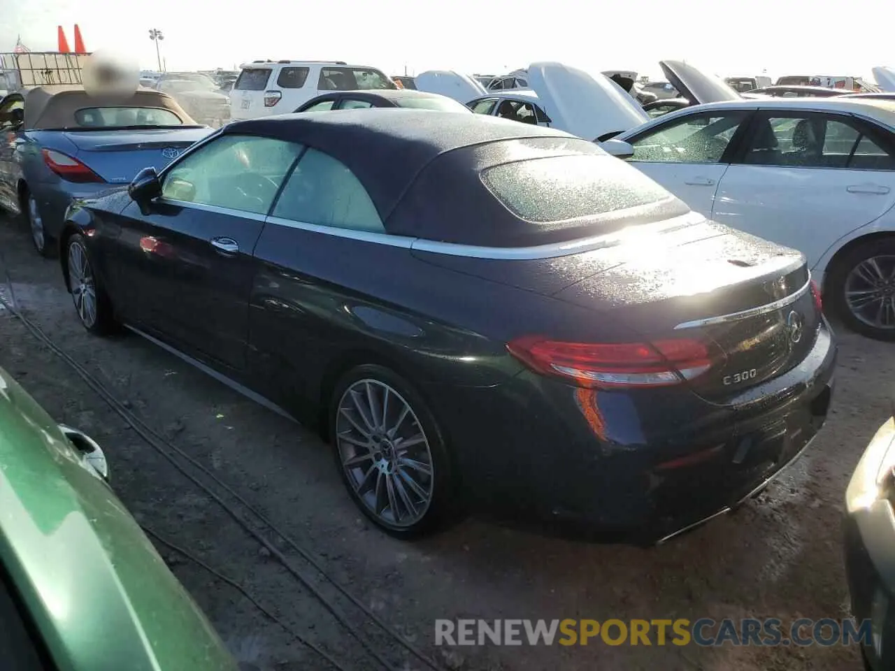 2 fotografías del automóvil dañado WDDWK8EB3KF851180 MERCEDES-BENZ C-CLASS 2019