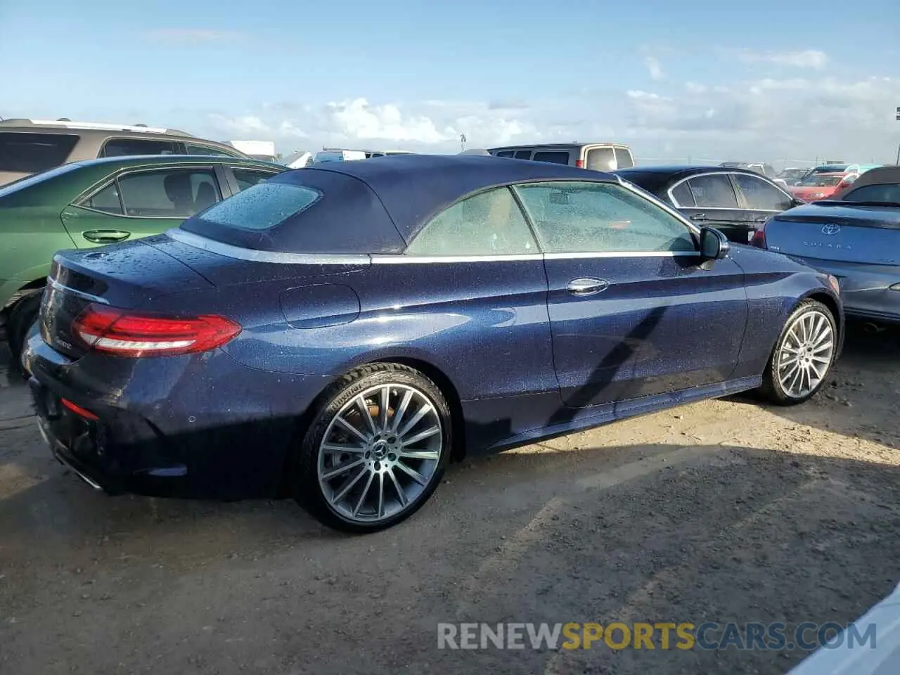 3 fotografías del automóvil dañado WDDWK8EB3KF851180 MERCEDES-BENZ C-CLASS 2019