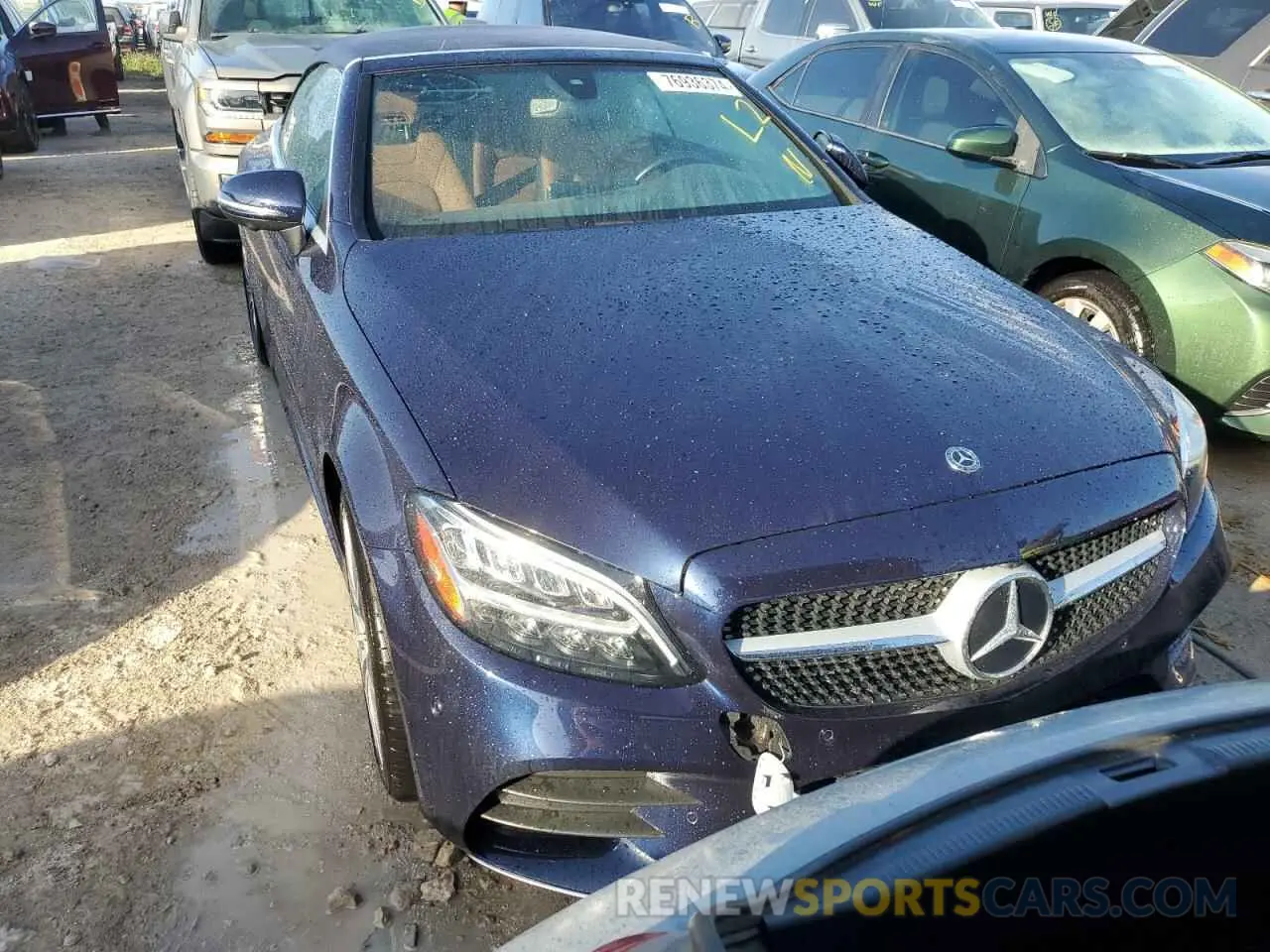 5 fotografías del automóvil dañado WDDWK8EB3KF851180 MERCEDES-BENZ C-CLASS 2019