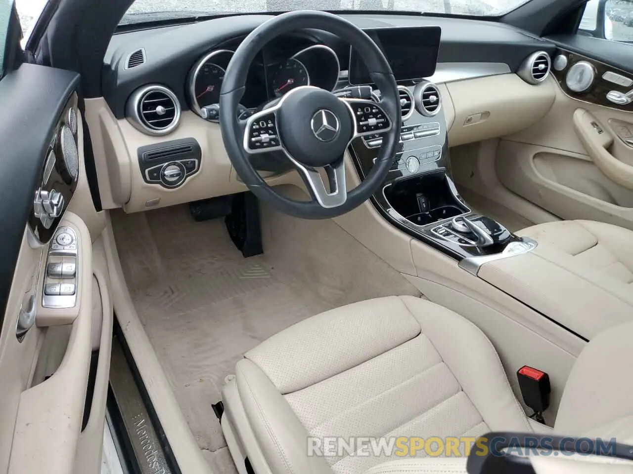 8 fotografías del automóvil dañado WDDWK8EB6KF801826 MERCEDES-BENZ C-CLASS 2019
