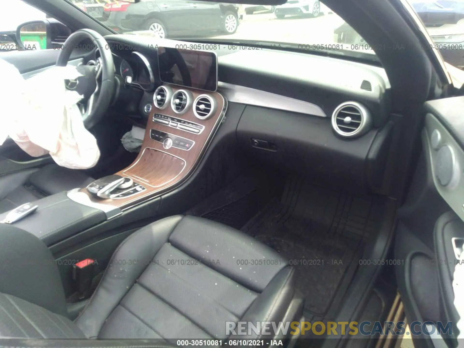 5 fotografías del automóvil dañado WDDWK8EB8KF864359 MERCEDES-BENZ C-CLASS 2019