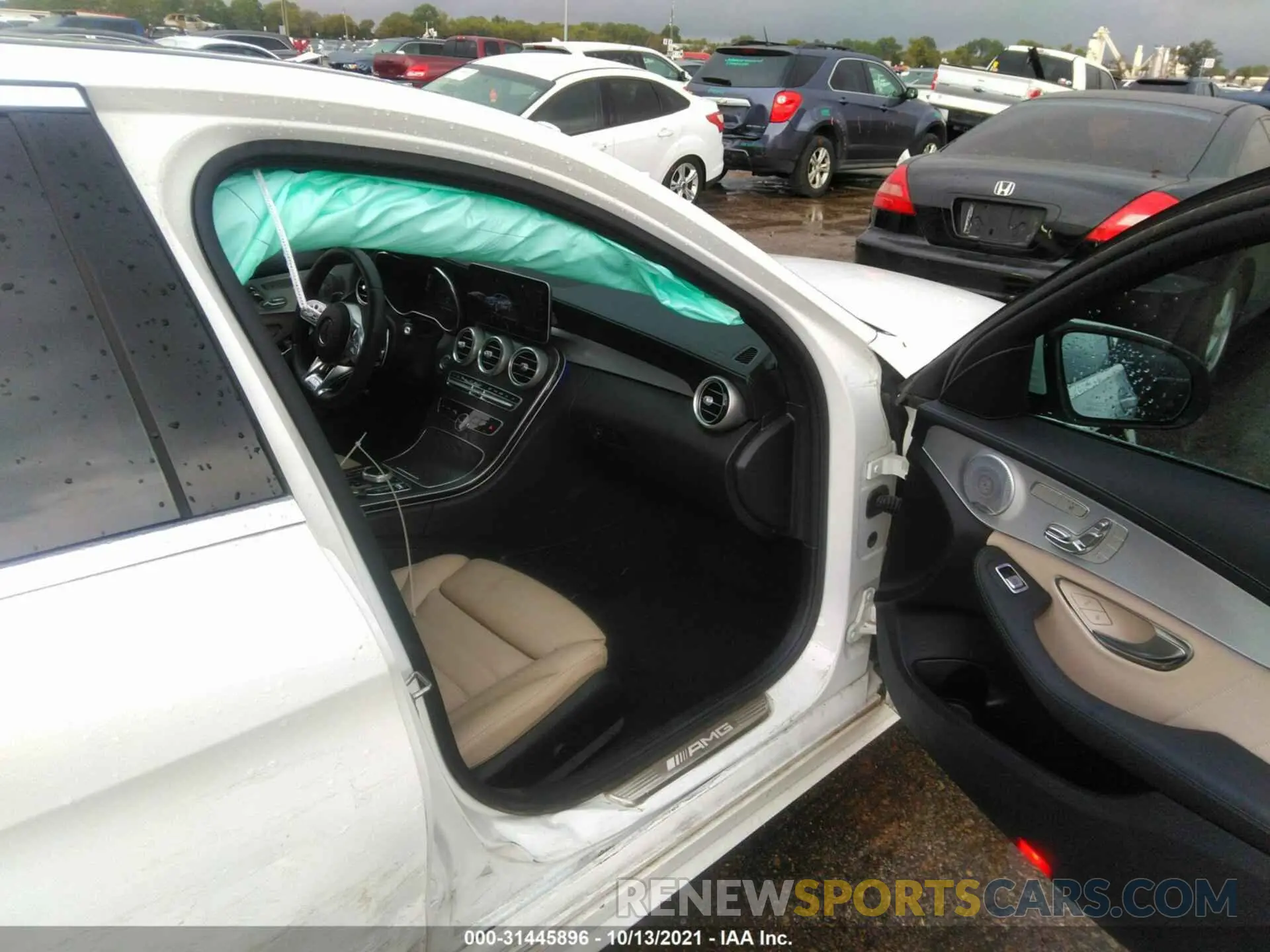 5 fotografías del automóvil dañado 55SWF6EB0LU330327 MERCEDES-BENZ C-CLASS 2020