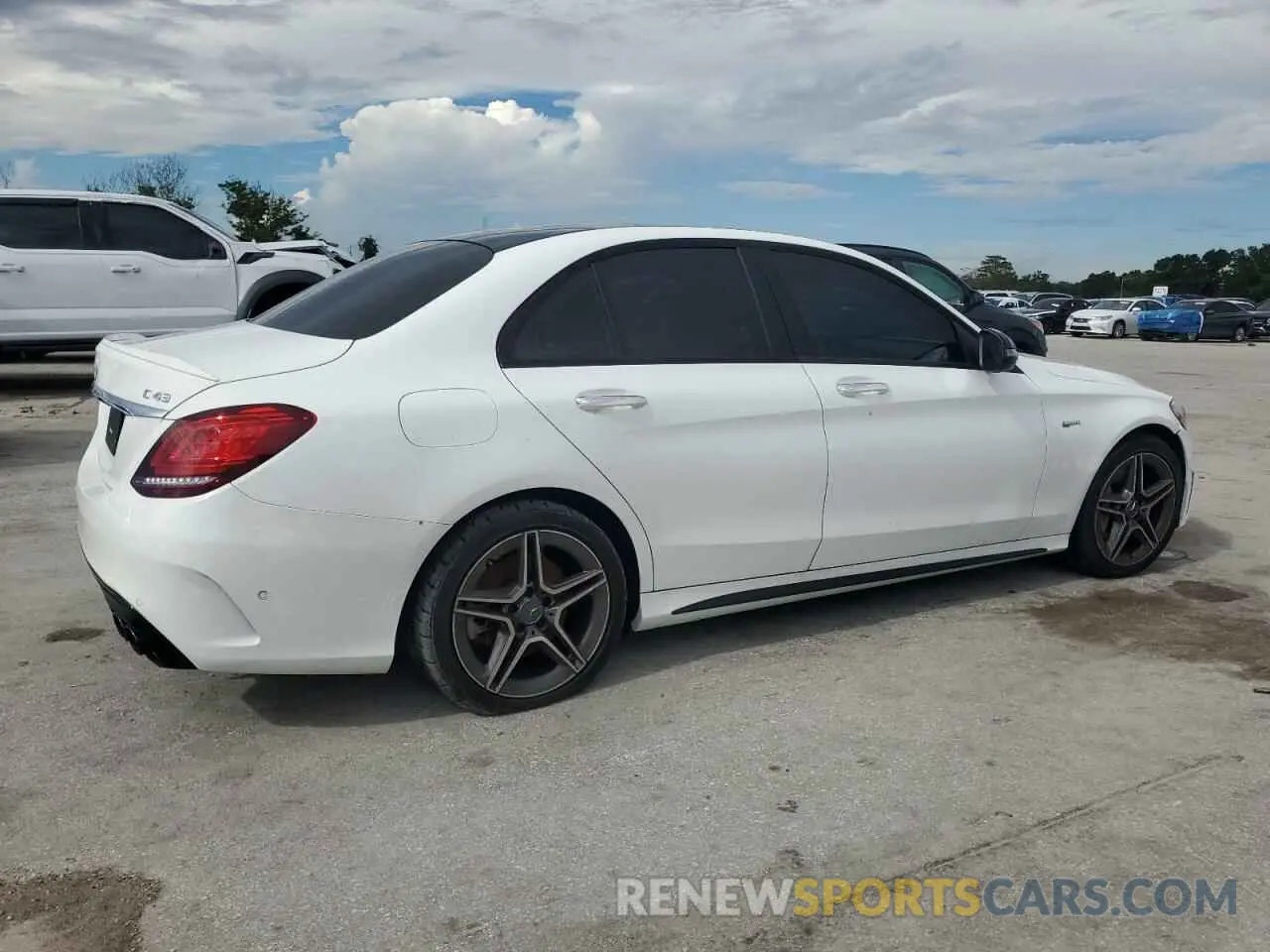 3 fotografías del automóvil dañado 55SWF6EB1LU334337 MERCEDES-BENZ C-CLASS 2020