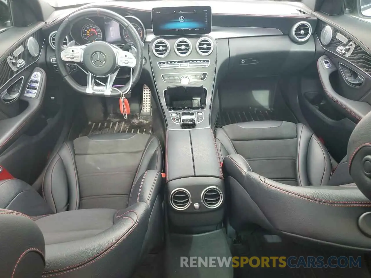 8 fotografías del automóvil dañado 55SWF6EB1LU334337 MERCEDES-BENZ C-CLASS 2020