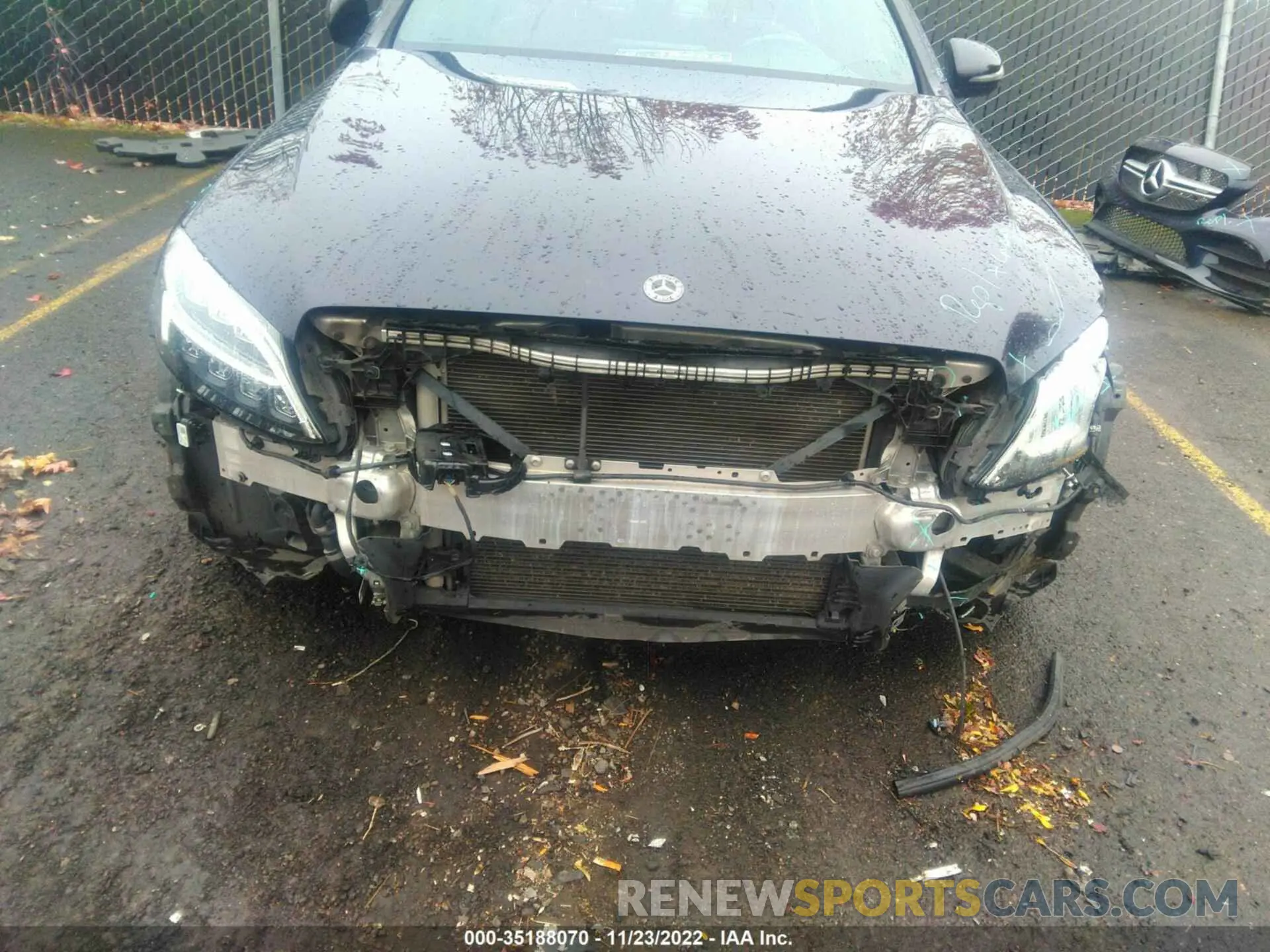 6 fotografías del automóvil dañado 55SWF6EB2LU328742 MERCEDES-BENZ C-CLASS 2020