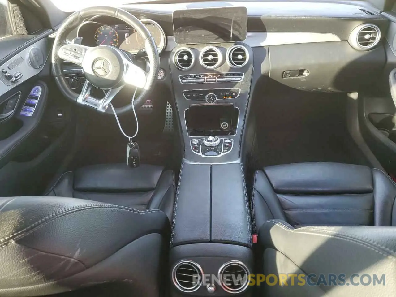 8 fotografías del automóvil dañado 55SWF6EB2LU329244 MERCEDES-BENZ C-CLASS 2020