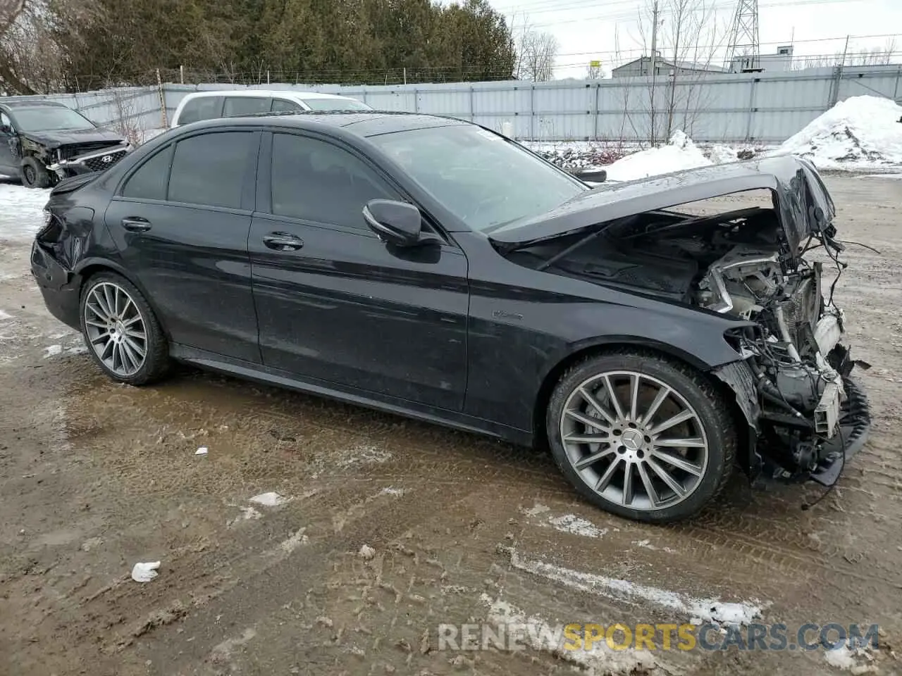 4 fotografías del automóvil dañado 55SWF6EB3LU334503 MERCEDES-BENZ C-CLASS 2020