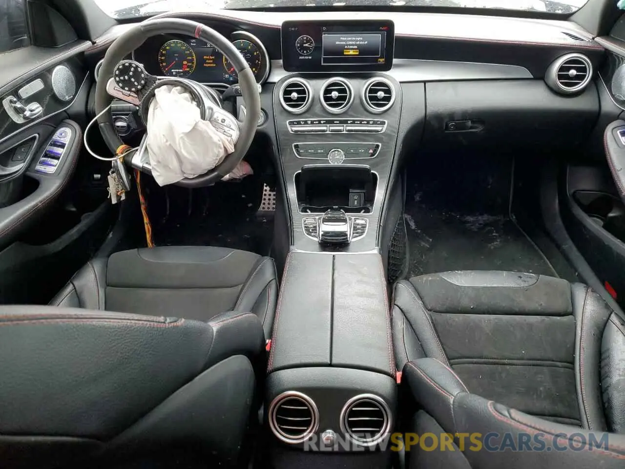 8 fotografías del automóvil dañado 55SWF6EB3LU334503 MERCEDES-BENZ C-CLASS 2020