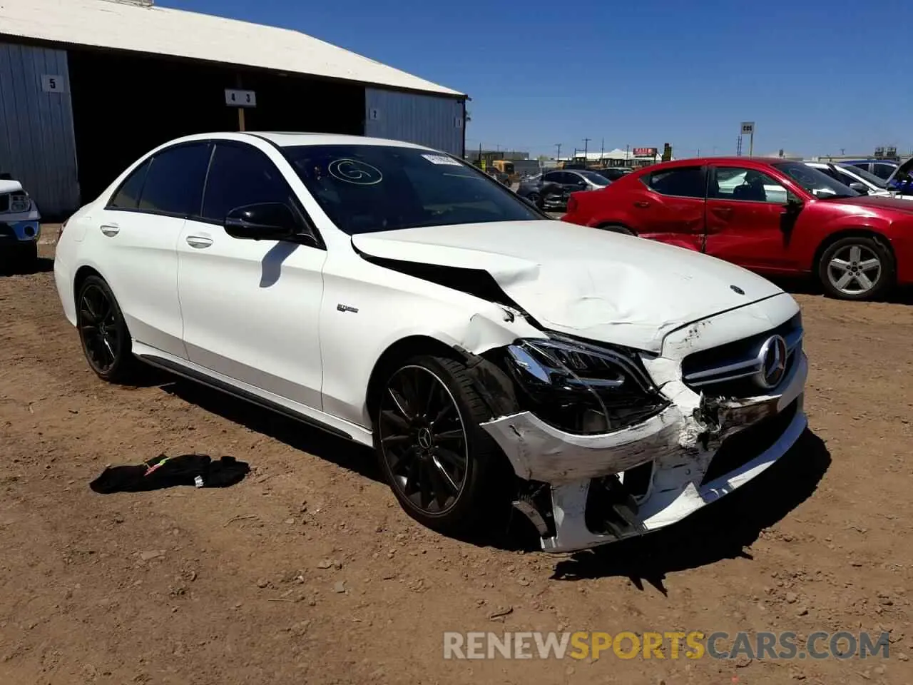 1 fotografías del automóvil dañado 55SWF6EB4LU324871 MERCEDES-BENZ C-CLASS 2020