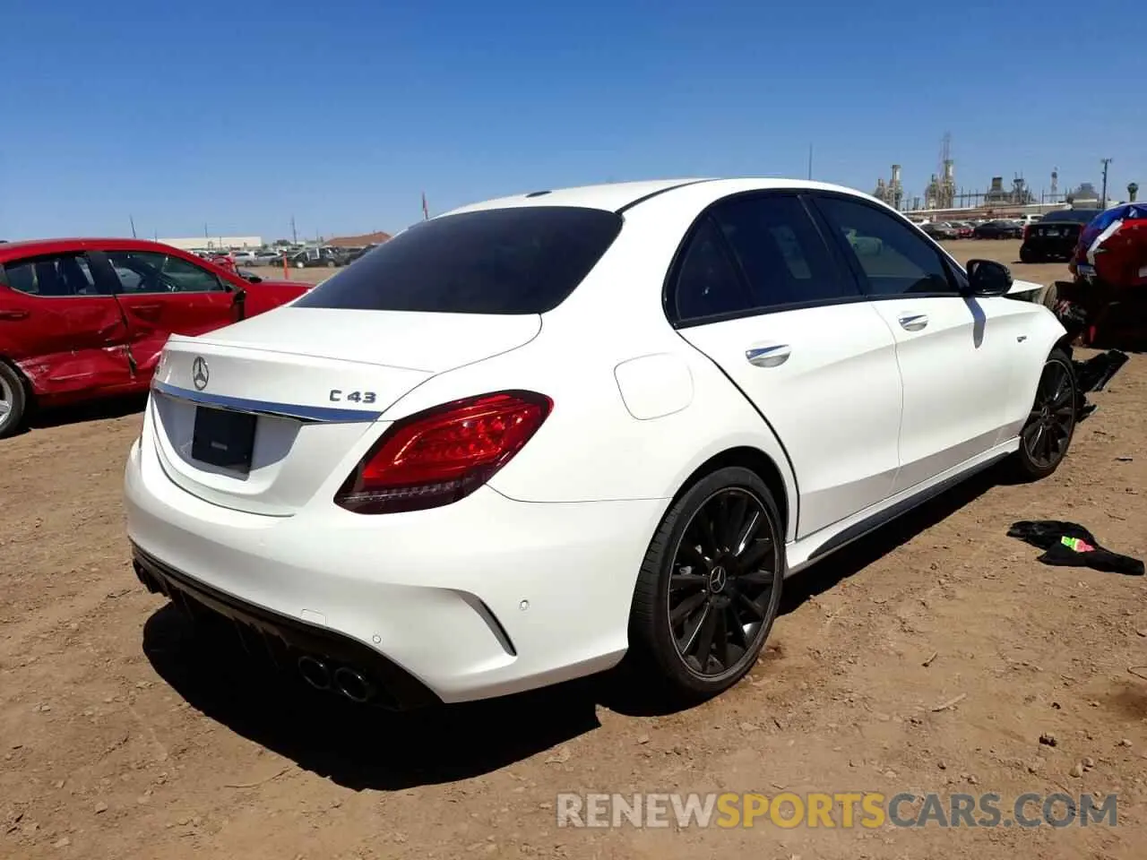 4 fotografías del automóvil dañado 55SWF6EB4LU324871 MERCEDES-BENZ C-CLASS 2020