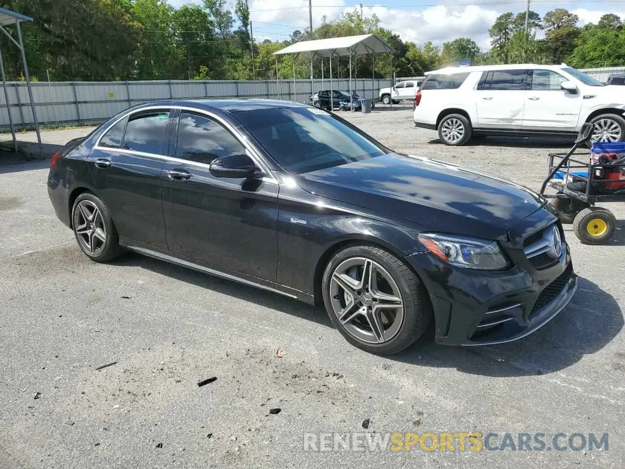 4 fotografías del automóvil dañado 55SWF6EB5LU331098 MERCEDES-BENZ C-CLASS 2020