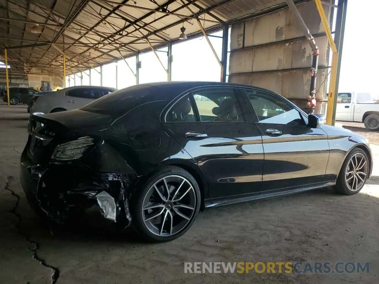 3 fotografías del automóvil dañado 55SWF6EB8LU324176 MERCEDES-BENZ C-CLASS 2020