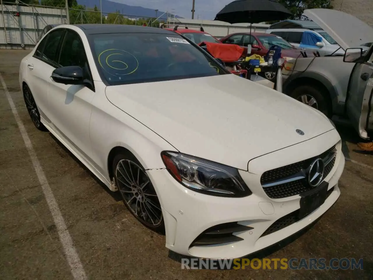 1 fotografías del automóvil dañado 55SWF8DB1LU322993 MERCEDES-BENZ C-CLASS 2020