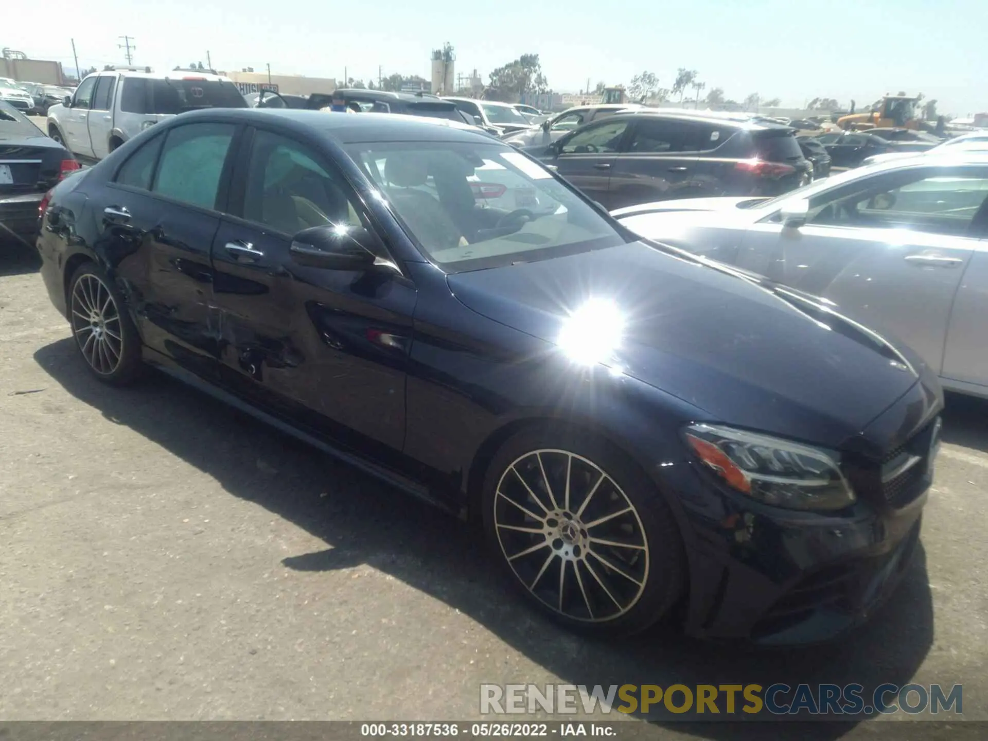 1 fotografías del automóvil dañado 55SWF8DB3LU323322 MERCEDES-BENZ C-CLASS 2020