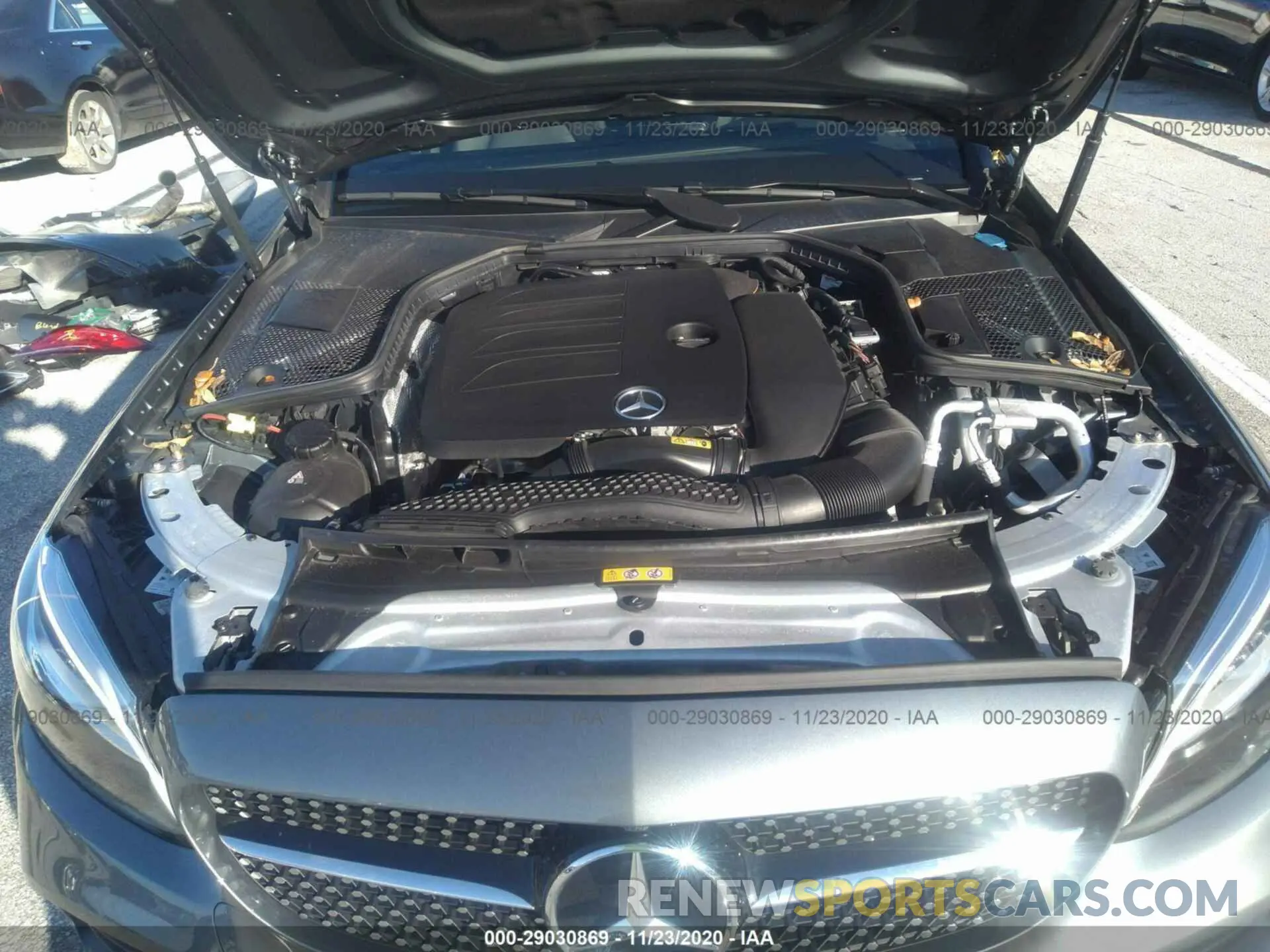 10 fotografías del automóvil dañado 55SWF8DB3LU323840 MERCEDES-BENZ C-CLASS 2020