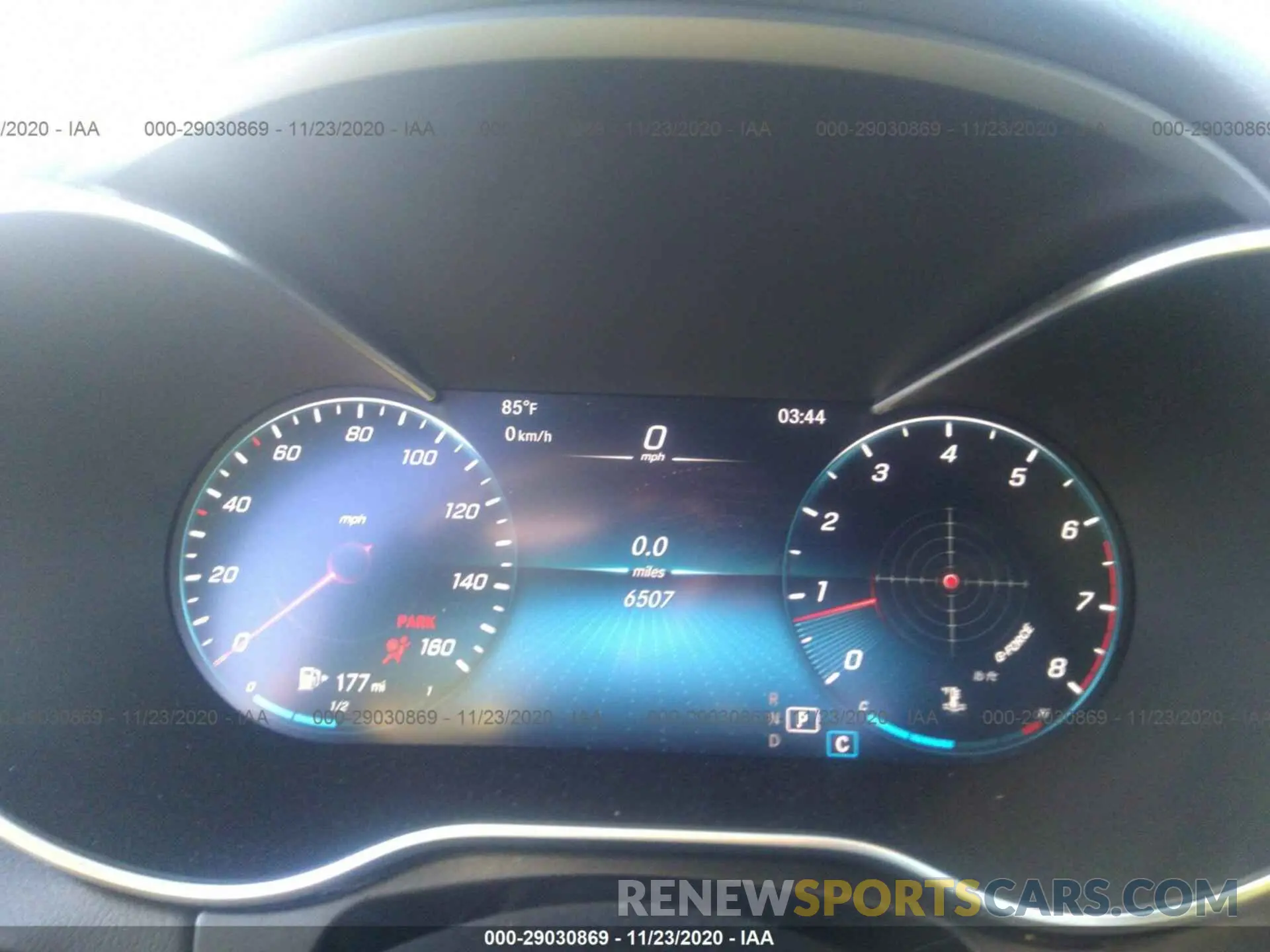 7 fotografías del automóvil dañado 55SWF8DB3LU323840 MERCEDES-BENZ C-CLASS 2020