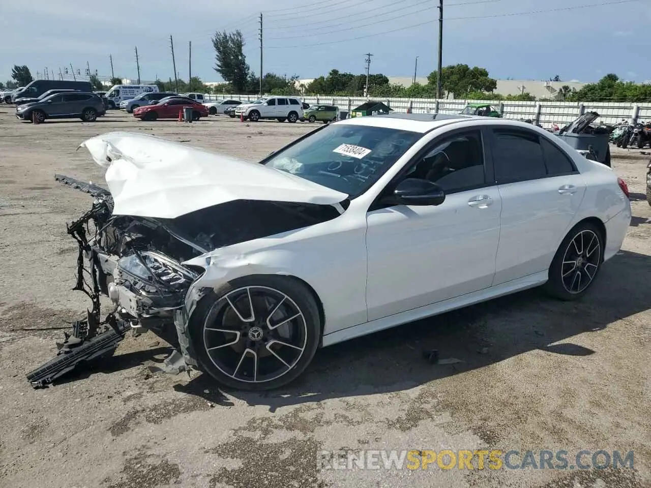 1 fotografías del automóvil dañado 55SWF8DB3LU324194 MERCEDES-BENZ C-CLASS 2020
