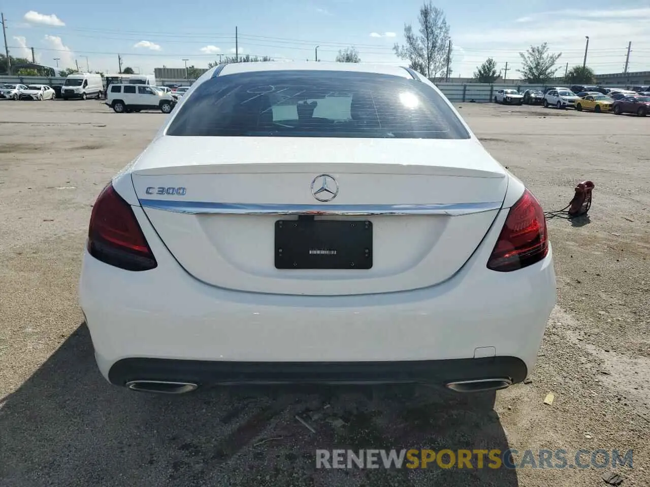 6 fotografías del automóvil dañado 55SWF8DB3LU324194 MERCEDES-BENZ C-CLASS 2020