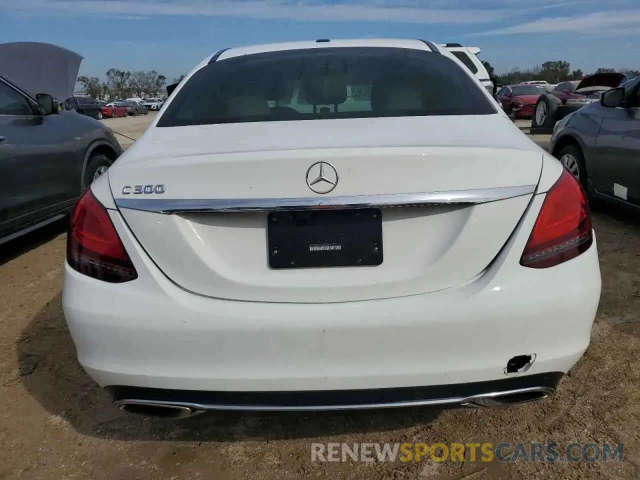 6 fotografías del automóvil dañado 55SWF8DB5LU324326 MERCEDES-BENZ C-CLASS 2020