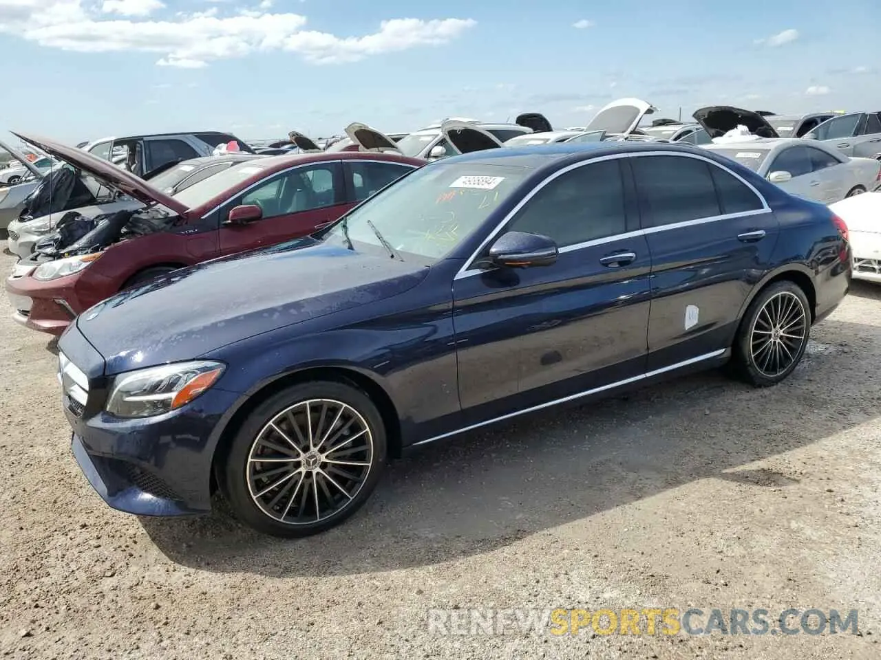 1 fotografías del automóvil dañado 55SWF8DB5LU325184 MERCEDES-BENZ C-CLASS 2020