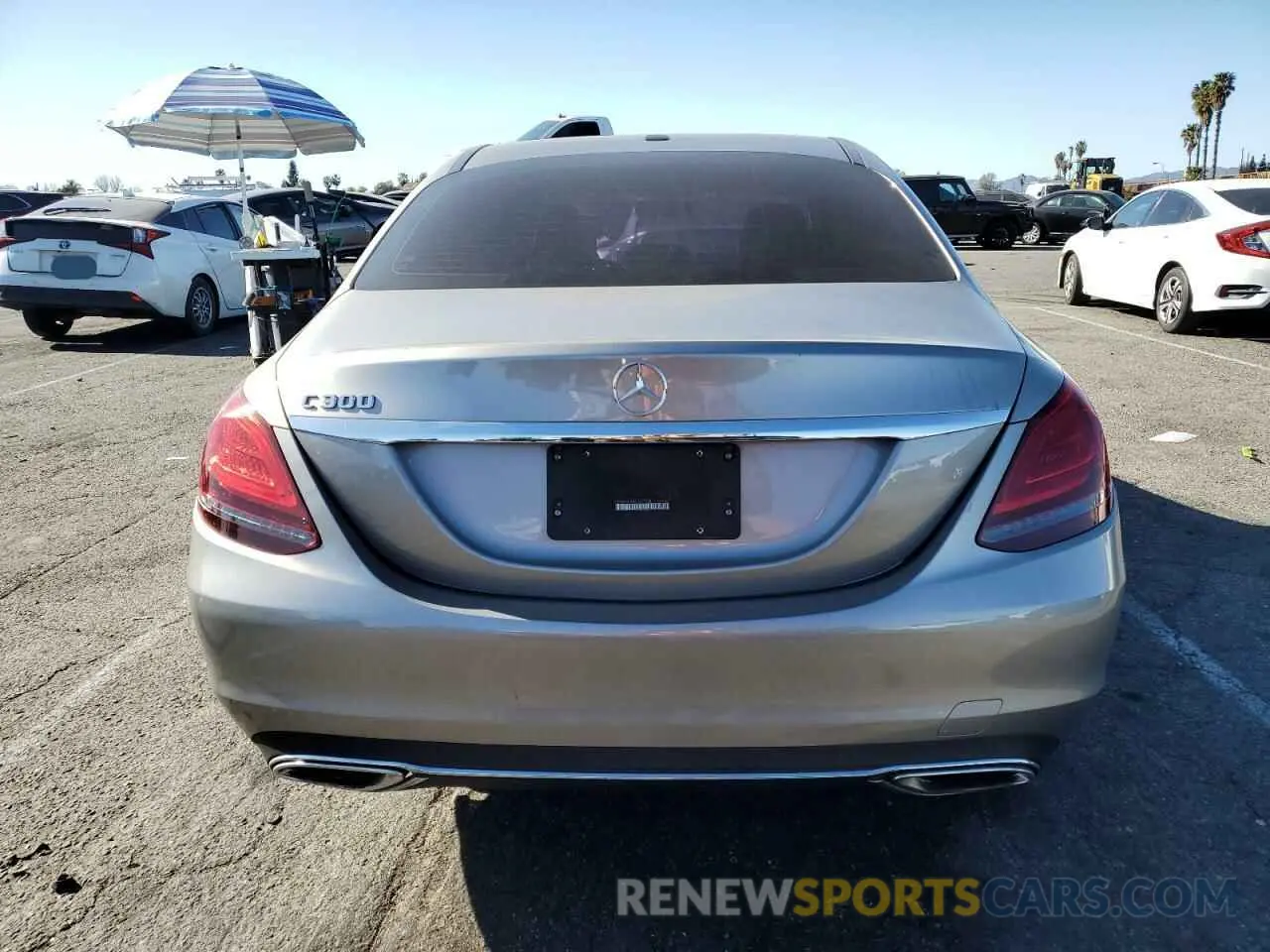 6 fotografías del automóvil dañado 55SWF8DB5LU327548 MERCEDES-BENZ C-CLASS 2020