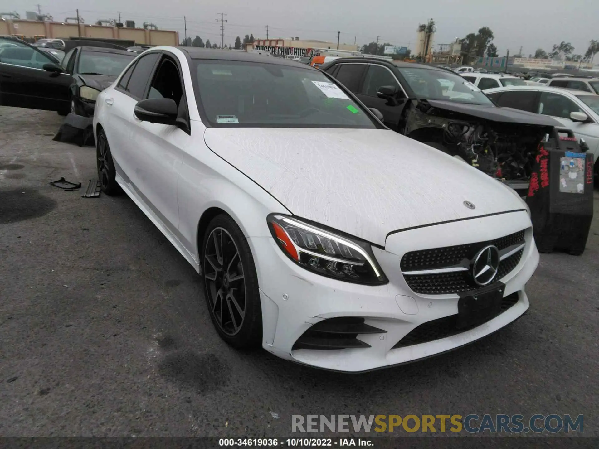 1 fotografías del automóvil dañado 55SWF8DB6LU324478 MERCEDES-BENZ C-CLASS 2020