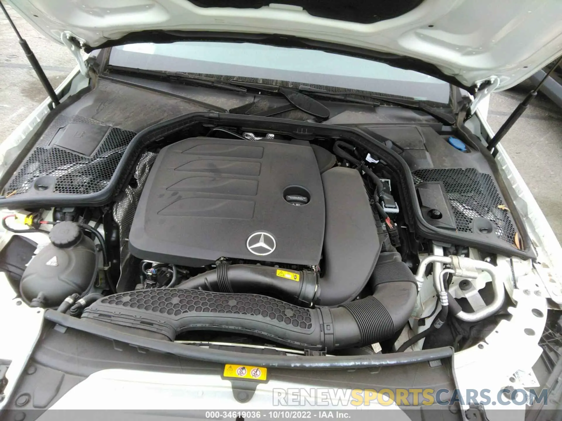 10 fotografías del automóvil dañado 55SWF8DB6LU324478 MERCEDES-BENZ C-CLASS 2020