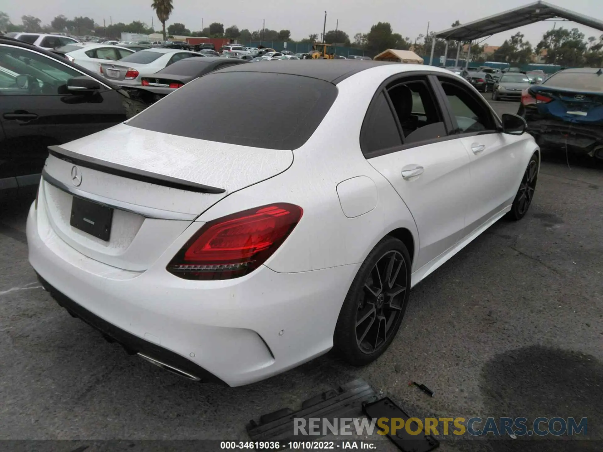 4 fotografías del automóvil dañado 55SWF8DB6LU324478 MERCEDES-BENZ C-CLASS 2020