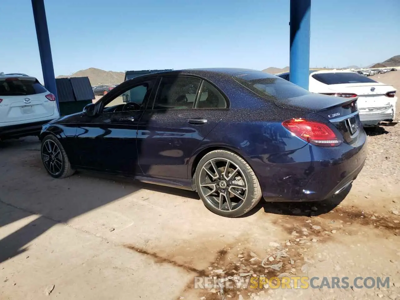 2 fotografías del automóvil dañado 55SWF8DB9LU326662 MERCEDES-BENZ C-CLASS 2020