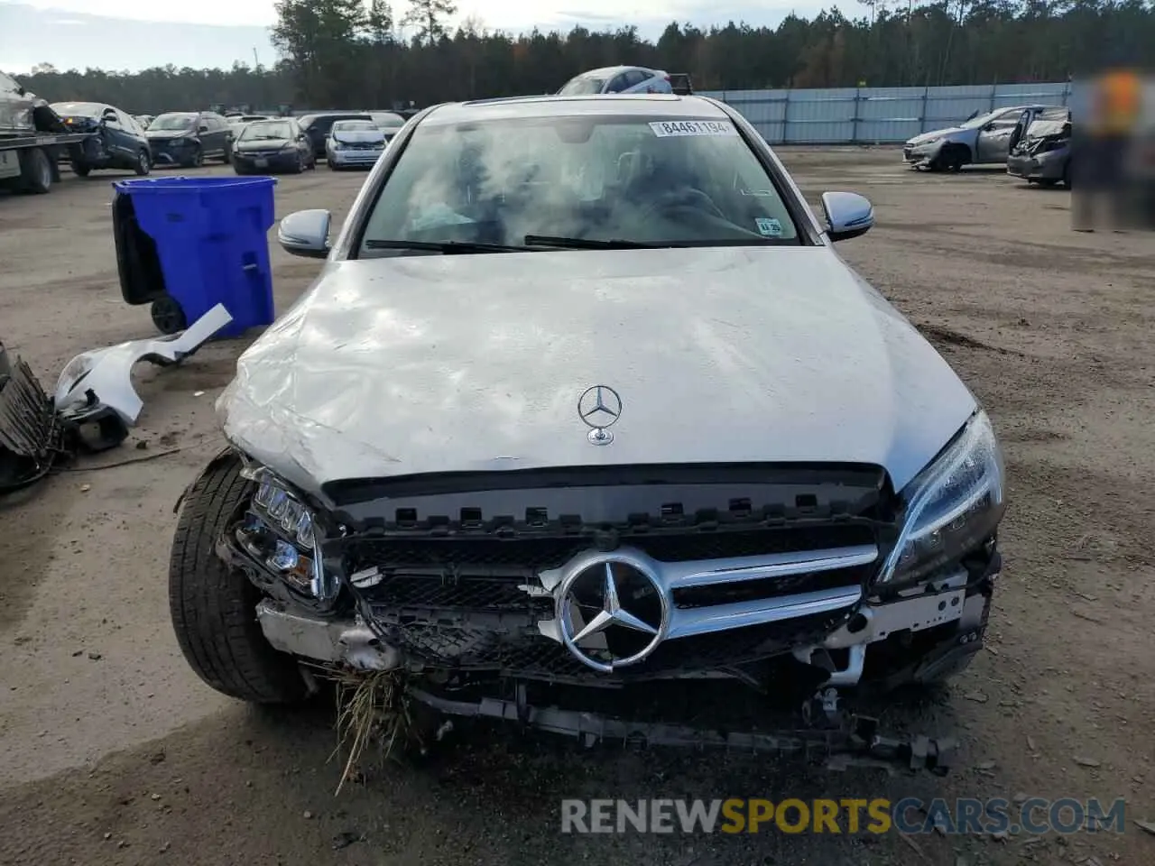 5 fotografías del automóvil dañado 55SWF8EB0LU327973 MERCEDES-BENZ C-CLASS 2020