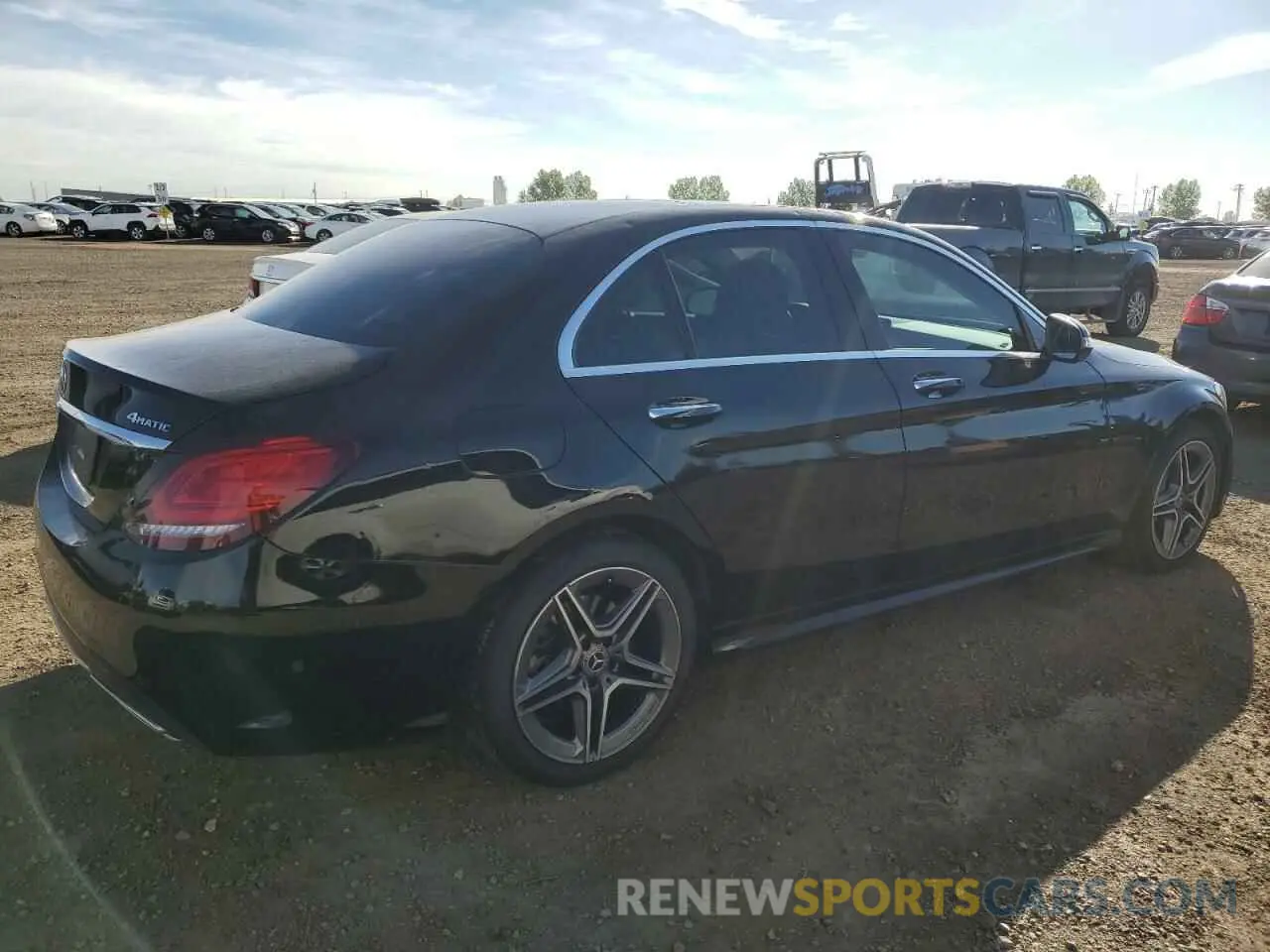 3 fotografías del automóvil dañado 55SWF8EB1LU326797 MERCEDES-BENZ C-CLASS 2020