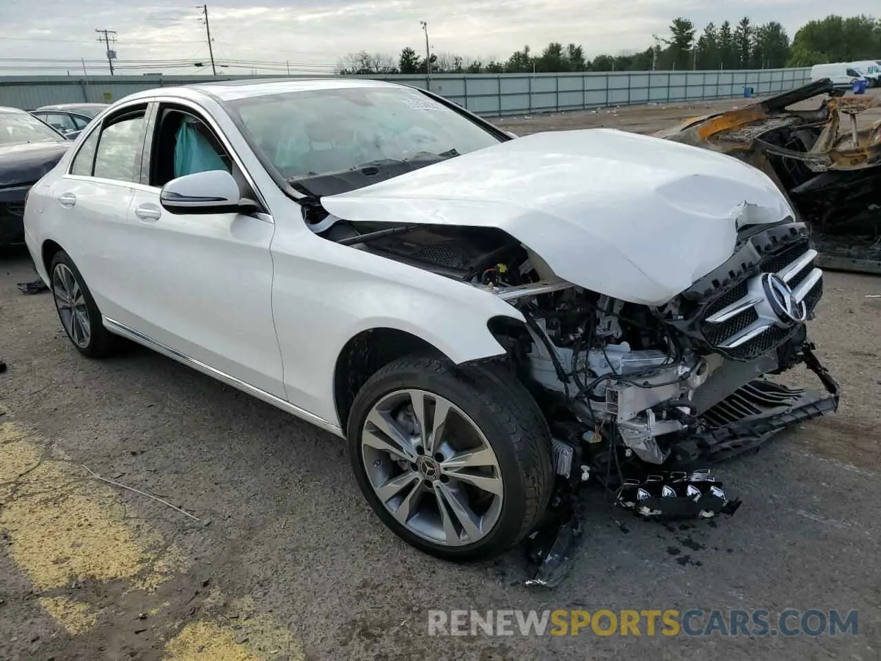 1 fotografías del automóvil dañado 55SWF8EB2LU325965 MERCEDES-BENZ C-CLASS 2020