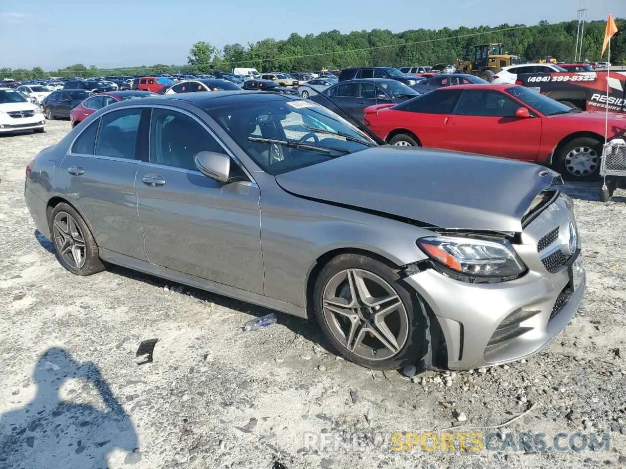 4 fotografías del automóvil dañado 55SWF8EB2LU329322 MERCEDES-BENZ C-CLASS 2020