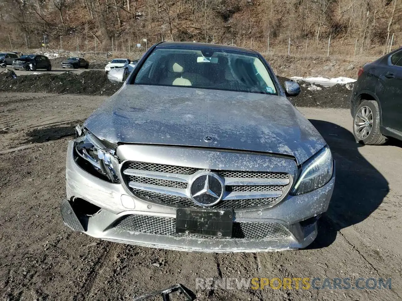 5 fotografías del automóvil dañado 55SWF8EB3LU326543 MERCEDES-BENZ C-CLASS 2020