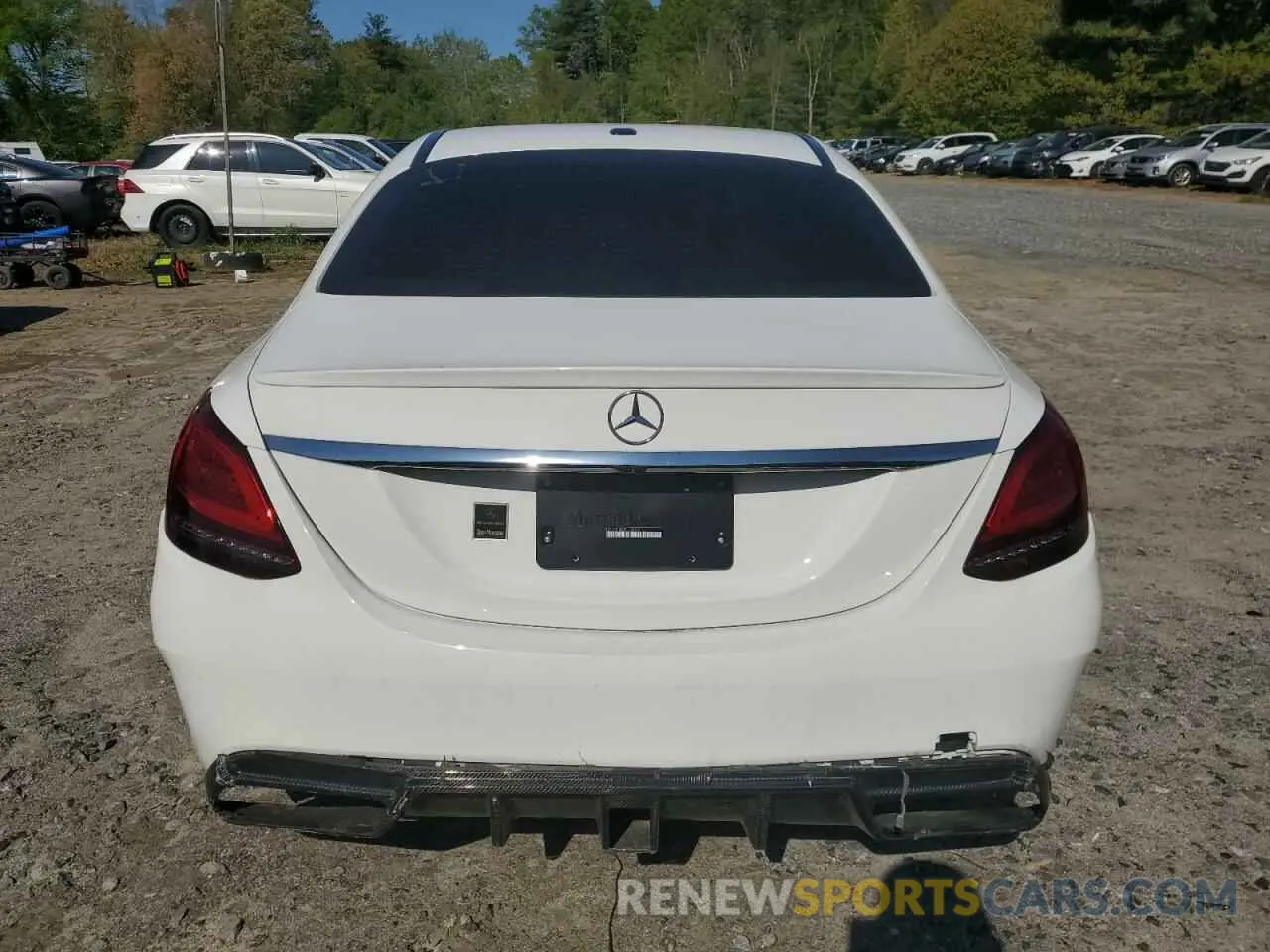 6 fotografías del automóvil dañado 55SWF8EB5LU327421 MERCEDES-BENZ C-CLASS 2020