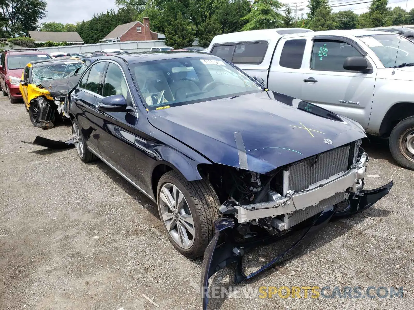 1 fotografías del automóvil dañado 55SWF8EB5LU327516 MERCEDES-BENZ C-CLASS 2020