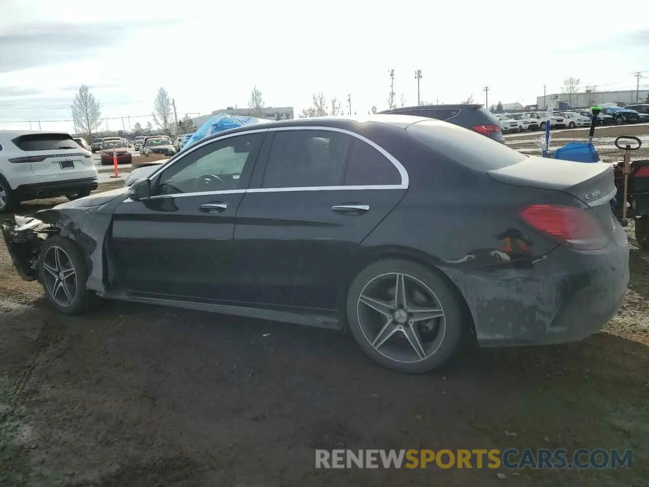 2 fotografías del automóvil dañado 55SWF8EB6LU328867 MERCEDES-BENZ C-CLASS 2020