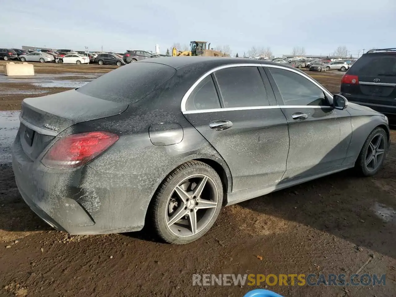 3 fotografías del automóvil dañado 55SWF8EB6LU328867 MERCEDES-BENZ C-CLASS 2020