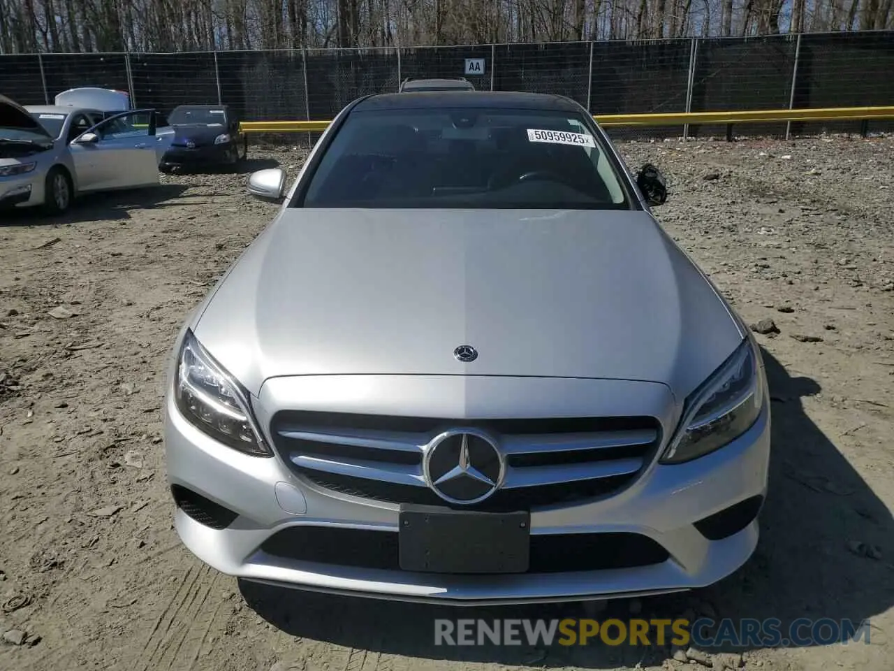 5 fotografías del automóvil dañado 55SWF8EB7LU324794 MERCEDES-BENZ C-CLASS 2020