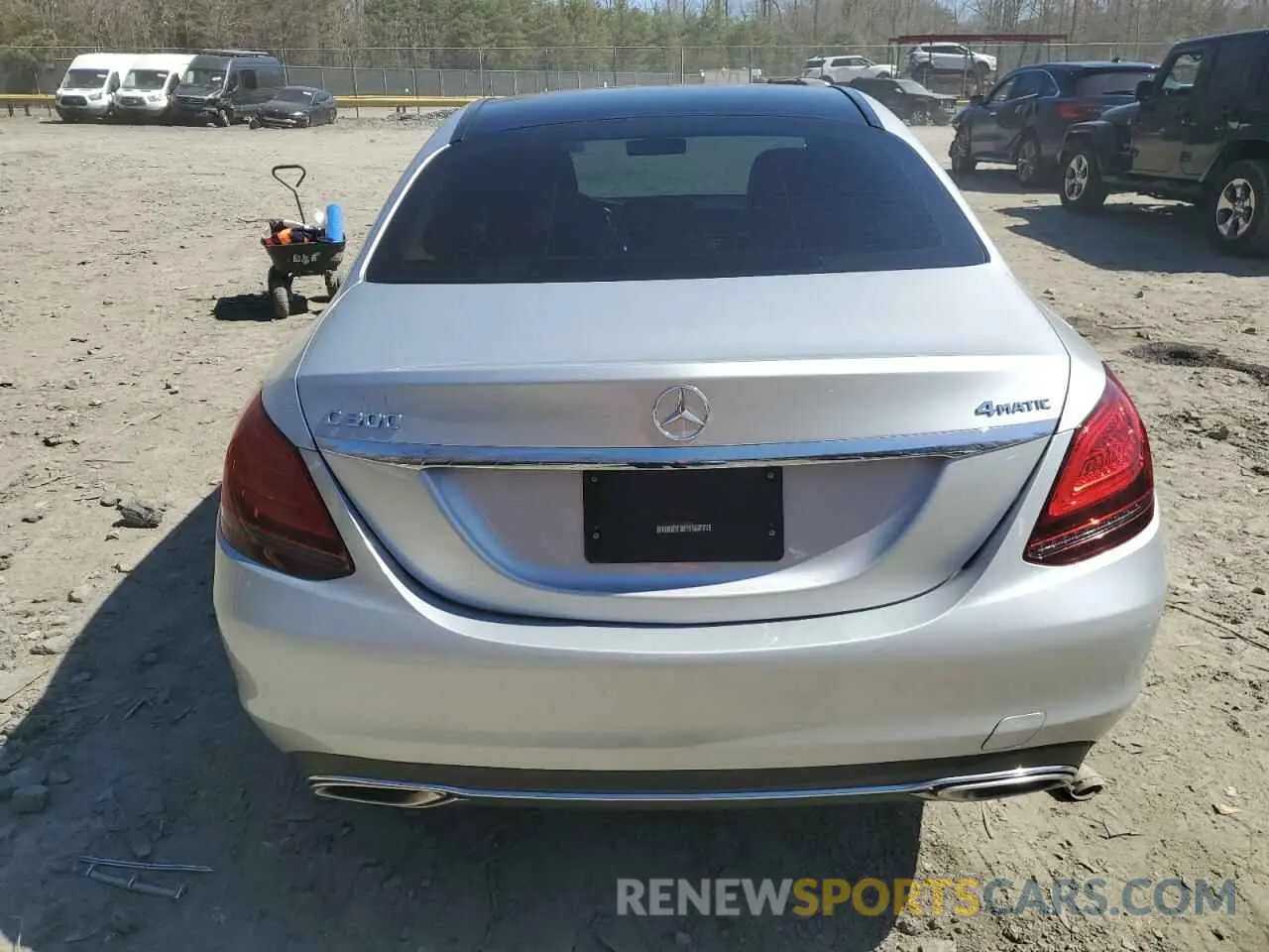 6 fotografías del automóvil dañado 55SWF8EB7LU324794 MERCEDES-BENZ C-CLASS 2020