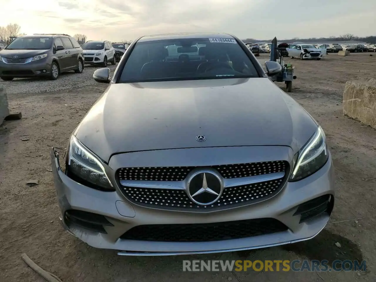5 fotografías del automóvil dañado 55SWF8EB7LU329039 MERCEDES-BENZ C-CLASS 2020