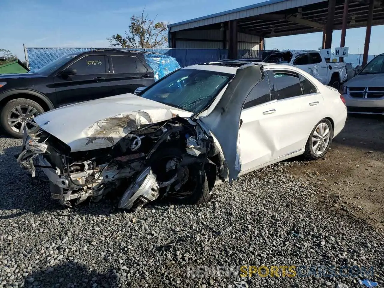 1 fotografías del automóvil dañado 55SWF8EBXLU324725 MERCEDES-BENZ C-CLASS 2020
