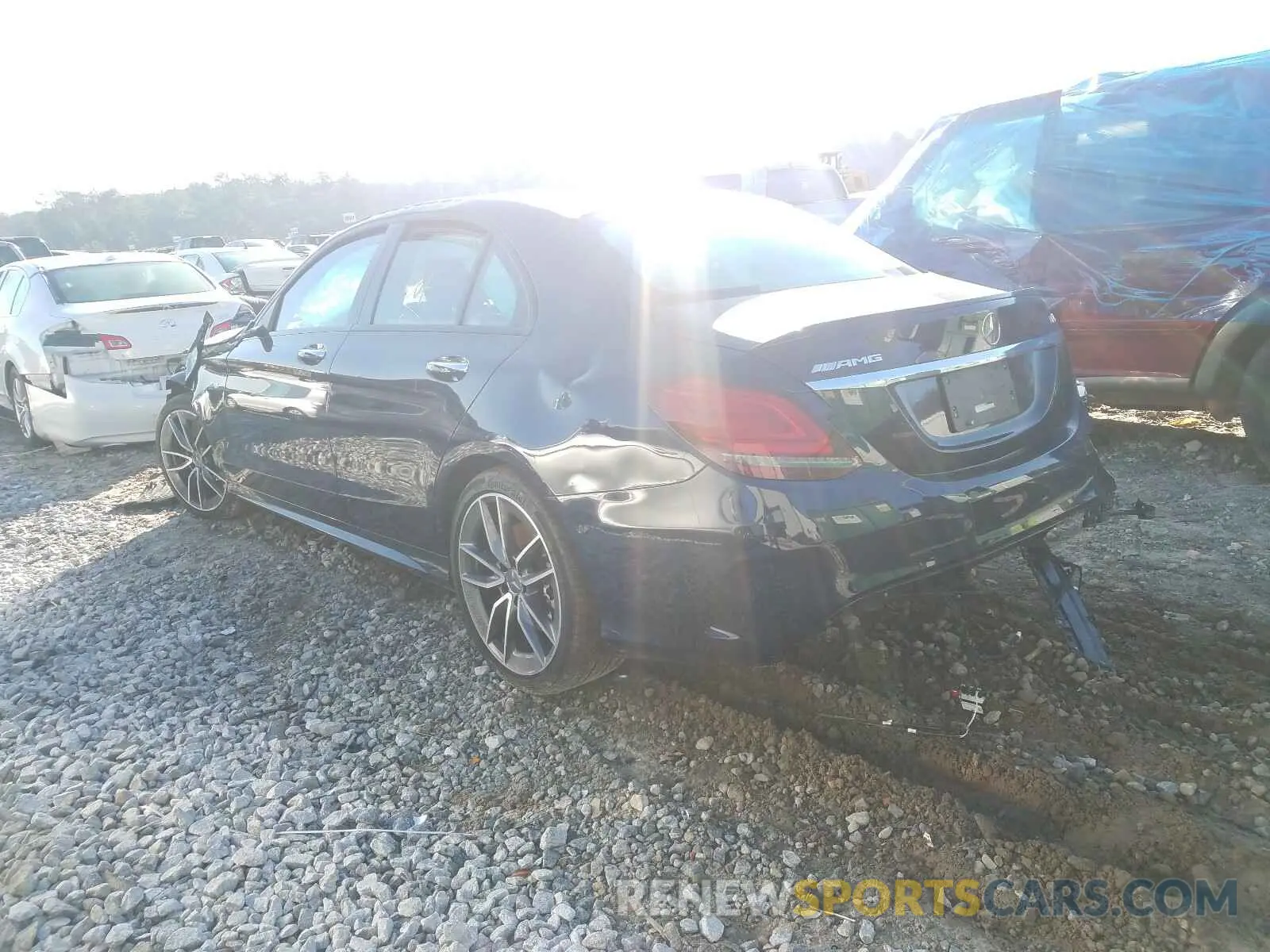 3 fotografías del automóvil dañado W1KWF6EB2LR585286 MERCEDES-BENZ C CLASS 2020