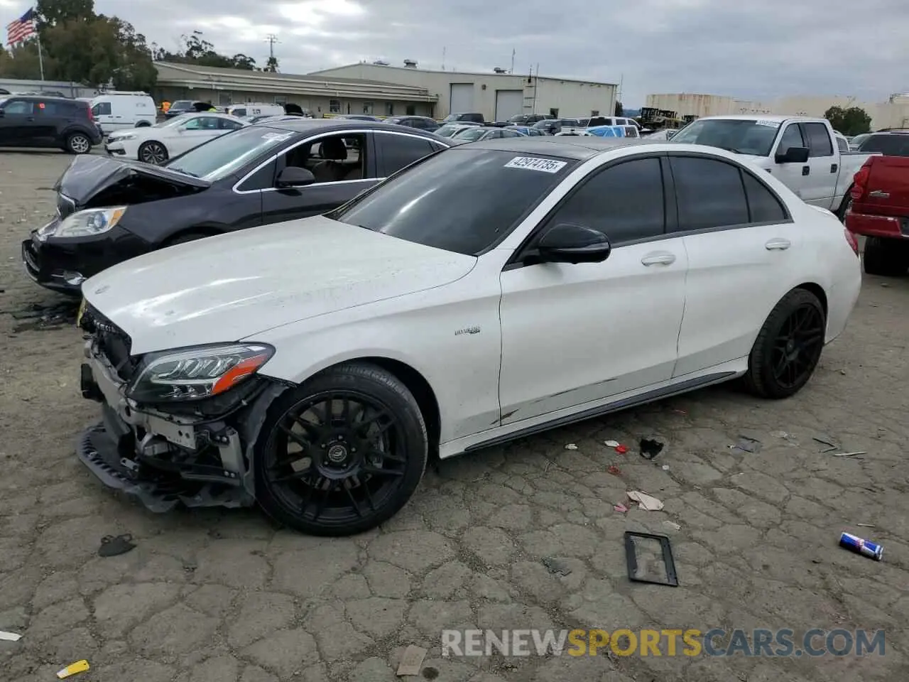 1 fotografías del automóvil dañado W1KWF6EB5LR572872 MERCEDES-BENZ C-CLASS 2020