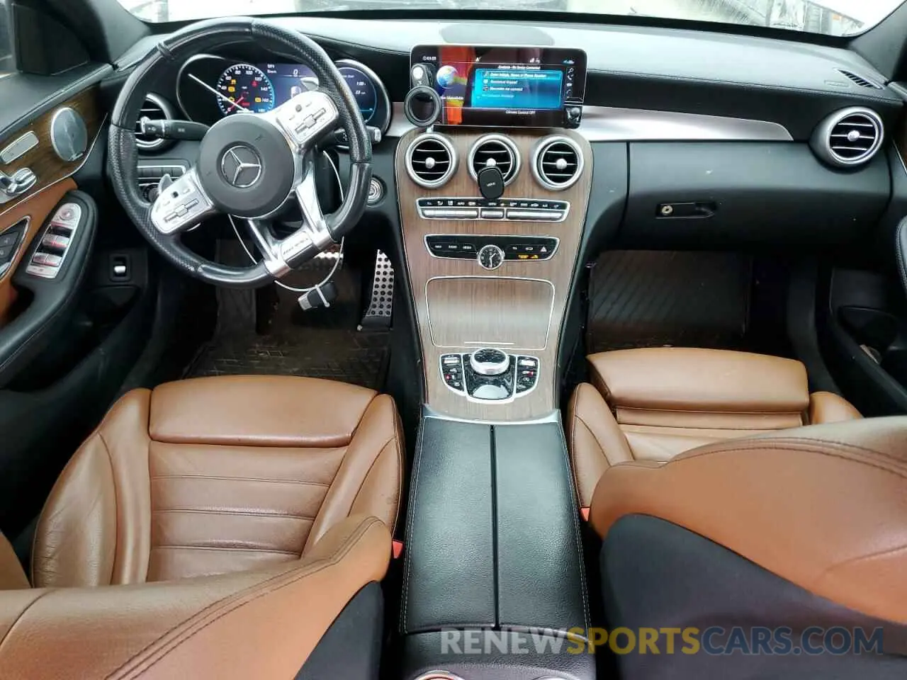 8 fotografías del automóvil dañado W1KWF6EB5LR572872 MERCEDES-BENZ C-CLASS 2020